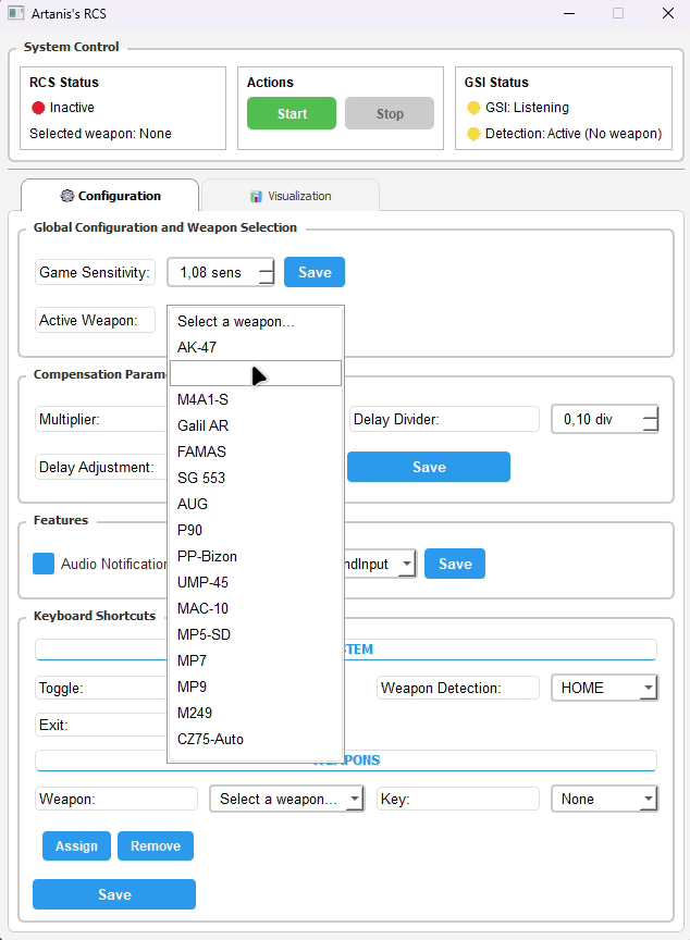 CS2·Artaniss高级后坐力控制外部工具v1.1